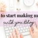 How to create a blog & how to make money online? Aliens Tips