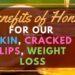 8 Great Benefits of Honey on Skin, Cracked Lips, and Weight Lose Benefits of Honey Aliens Tips