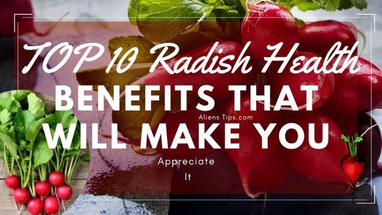 TOP 10 Radish Health Benefits That Will Amaze You. Aliens tips blog Radish Health Benefits Aliens Tips