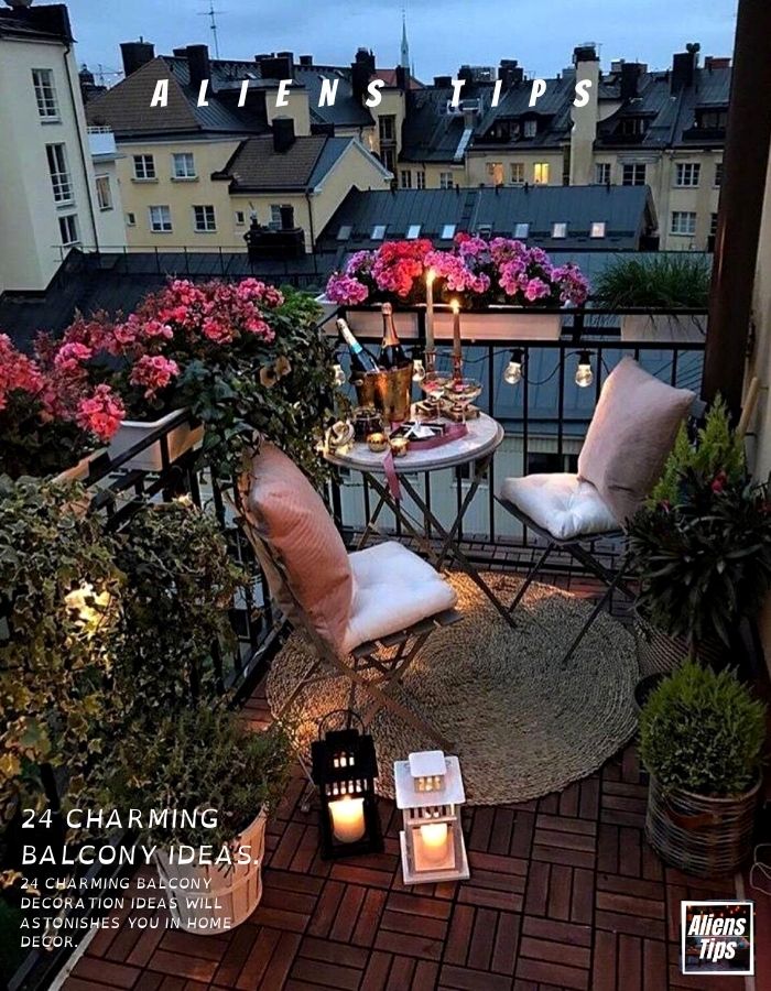 24 Charming Balcony decoration ideas Will Astonishes you in-home Interior-AliensTips-Home decor-balcony decor ideas-Wall decor-balcony ideas-small apartment balcony-furniture for balconies-outdoor furniture-balcony planting-Small balcony ideas or small balcony decorating ideas-decking furniture ideas-balcony railings, balustrade, glass balcony railings