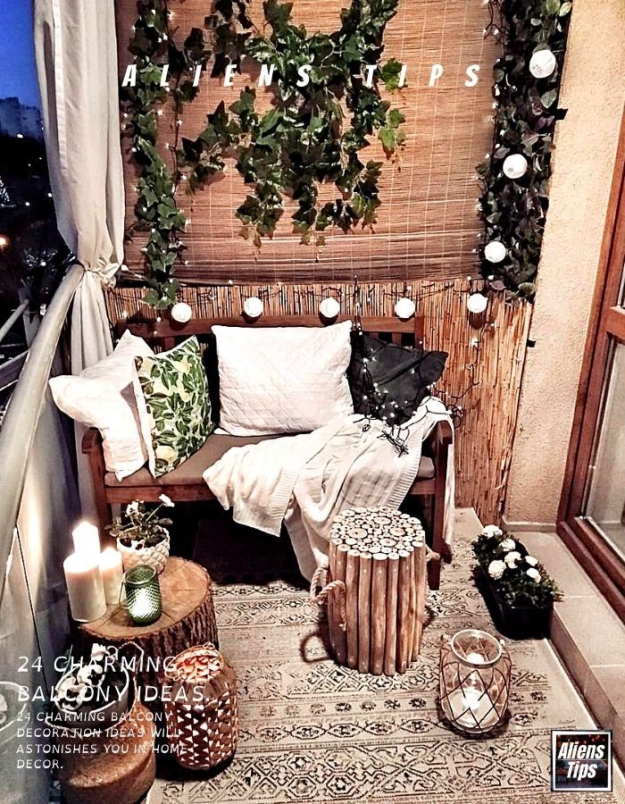 24 Charming Balcony decoration ideas Will Astonishes you in-home Interior-AliensTips-Home decor-balcony decor ideas-Wall decor-balcony ideas-small apartment balcony-furniture for balconies-outdoor furniture-balcony planting-Small balcony ideas or small balcony decorating ideas-decking furniture ideas-balcony railings, balustrade, glass balcony railings