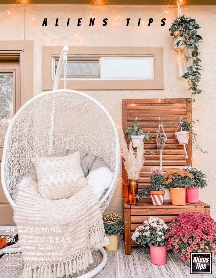 24 Charming Balcony decoration ideas Will Astonishes you in-home Interior-AliensTips-Home decor-balcony decor ideas-Wall decor-balcony ideas-small apartment balcony-furniture for balconies-outdoor furniture-balcony planting-Small balcony ideas or small balcony decorating ideas-decking furniture ideas-balcony railings, balustrade, glass balcony railings