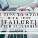 12 tips to avoid blog post fail and How to Fix Them Picture Frame Aliens Tips
