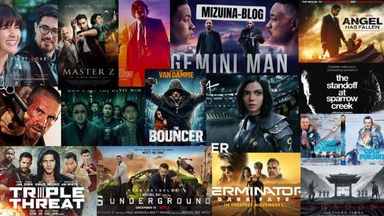 Top 20 Best Action Movies of 2019 Aliens Tips Aliens Tips 1. John Wick: Chapter 3 – Parabellum 2. The Standoff at Sparrow Creek 3. Shadow 4. Avengement 5. Alita: Battle Angel 6. The Bouncer 7. First Love 8. Master Z: The Ip Man Legacy 9. Gemini Man 10. 6 Underground 11. Triple Threat 12. Angel Has Fallen 13. Triple Frontier 14. Furie 15. Domino 16. Dragged Across Concrete 17. Terminator: Dark Fate 18. The Gangster, The Cop, The Devil 19. Cold Pursuit 20. Polar